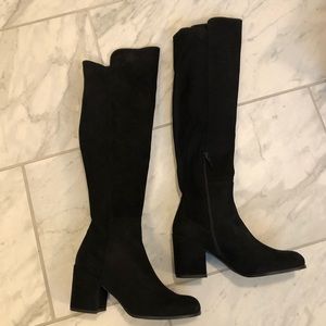Stuart Weizmann ALLJACk over-the-knee suede boots